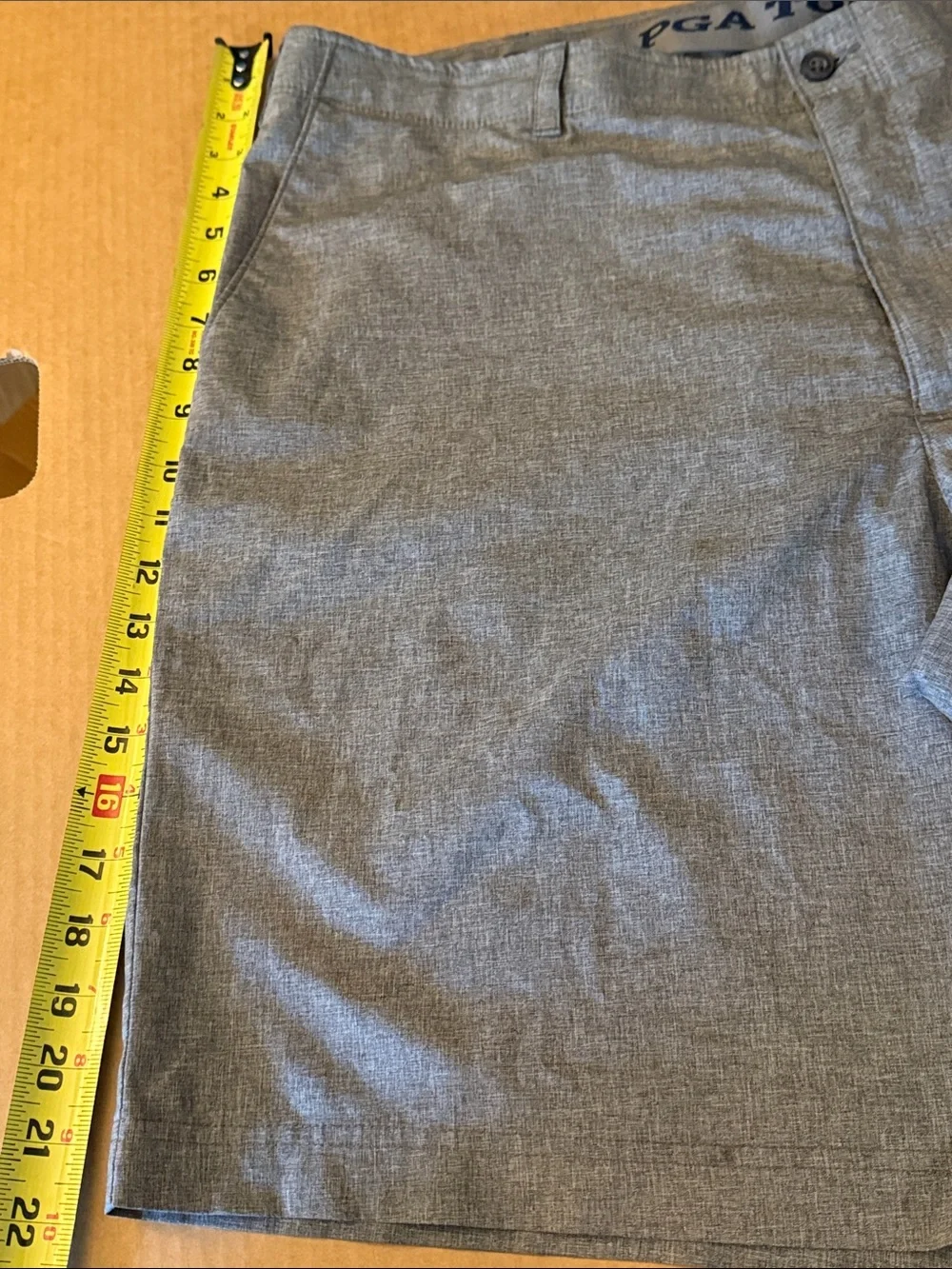 PGA TOUR Men's Heather Gray Performance Golf Shorts